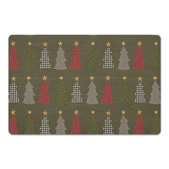 Green Tree Pattern Floor Mat